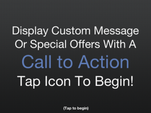OnSpot Message screen