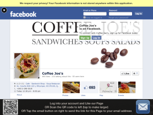 OnSpot facebook connection