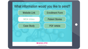 Reps can text pre-approved content to customers