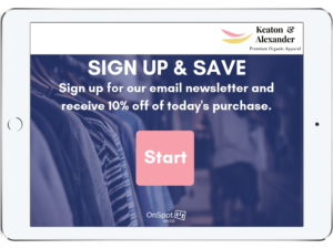 Email list building case study for Keaton and Alexander - OnSpot Social App