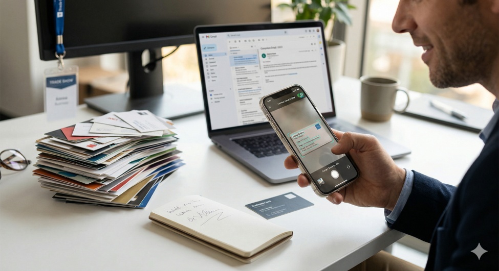 Use business card reader to streamline your event